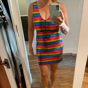 NWOT- Cute rainbow costume dress